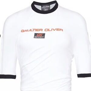 Gaultier Oliver White and Black T-Shirt